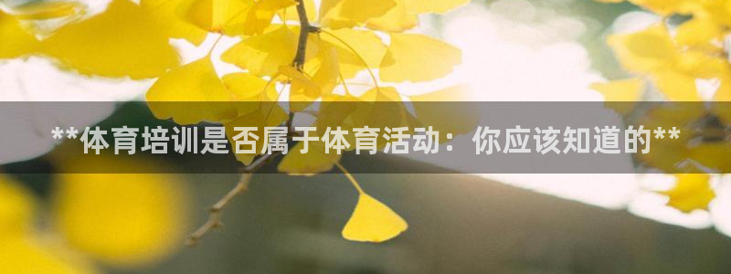 耀世传媒好吗：**体育培训是否属于体育活动：你应该知